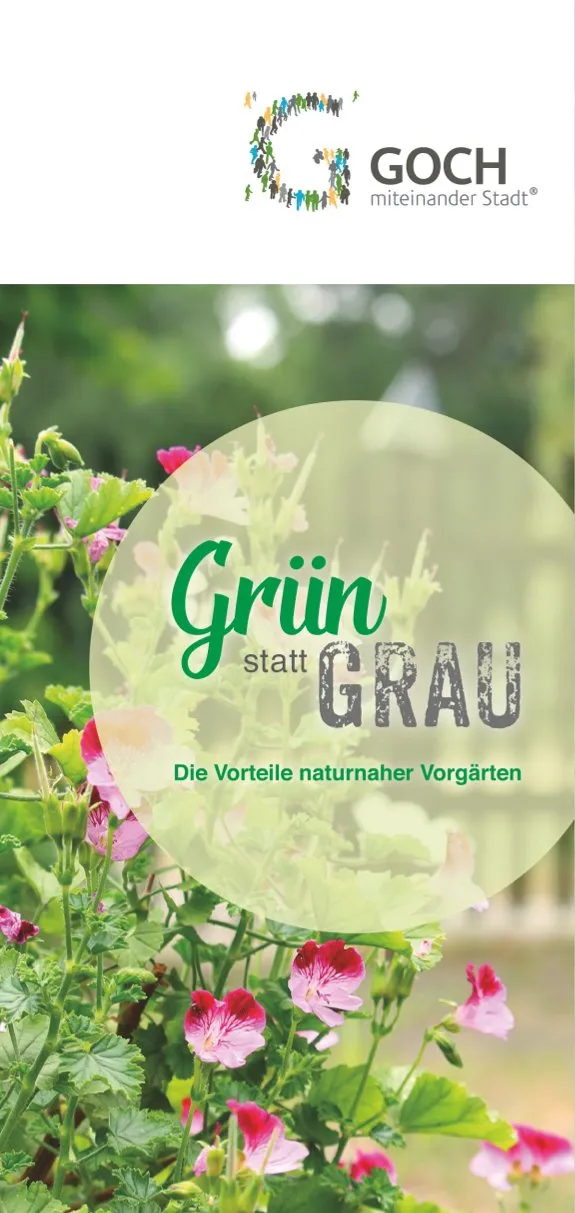 Flyer Grün statt Grau (Rechte: Stadt Goch)