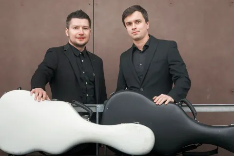 v.l. Vladislav Fedorov und Nikolai Studenikin